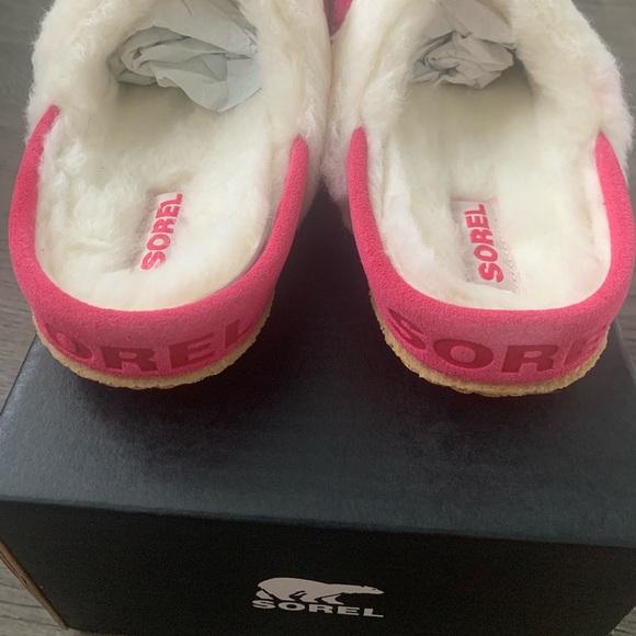 Sorel Nakiska Slide II Faux Fur Slippers Youth‎ Size 6/EU 38 - Cactus Pink - NWB - Picture 9 of 13